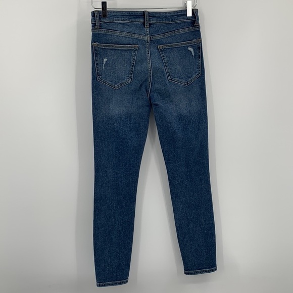 Lovers & Friends Ricky skinny lower rise jeans Brighton distressing ankle new 25 - Picture 7 of 9